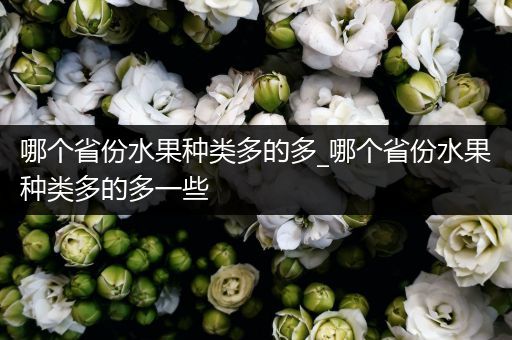 哪个省份水果种类多的多_哪个省份水果种类多的多一些