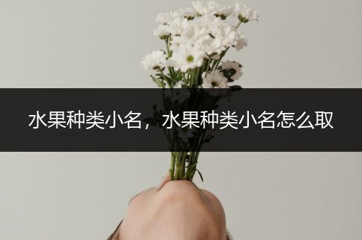 水果种类小名，水果种类小名怎么取